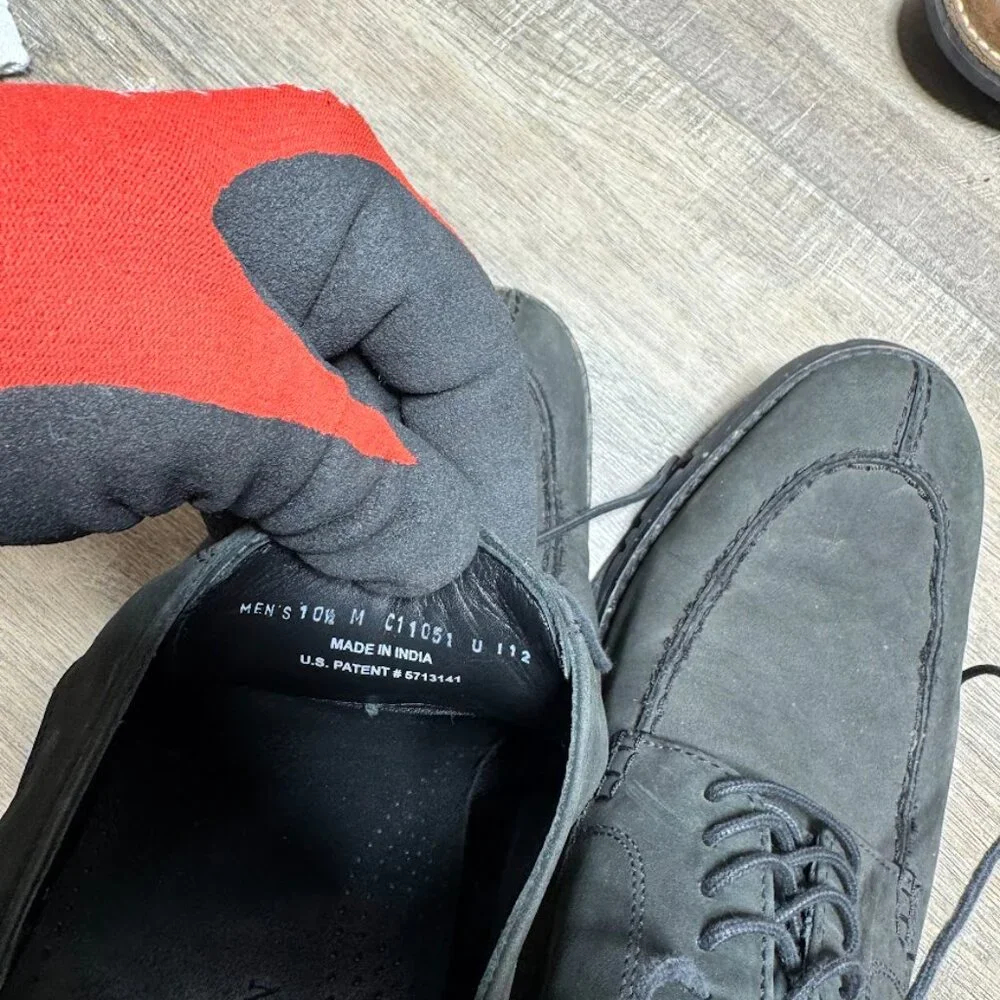Cole Haan Waterproof Black Suede Oxford Shoes Men's Size 10.5